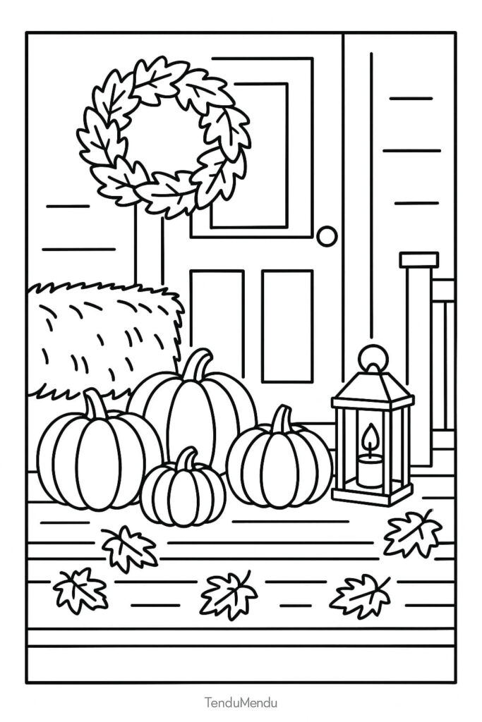 fall coloring pages free