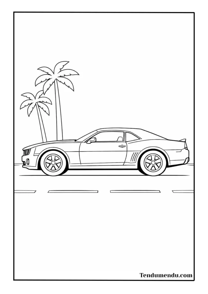 3camaro coloring sheet