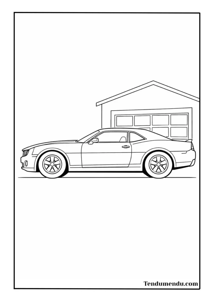 5coloring sheets camaro